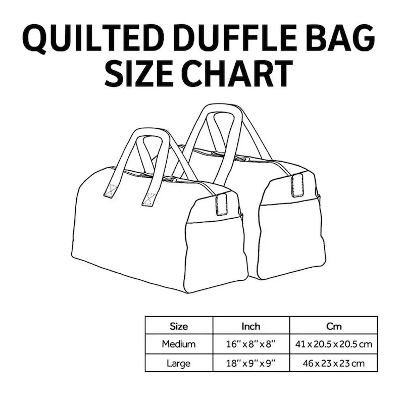 Hippie Camper Quilted Duffle Bag