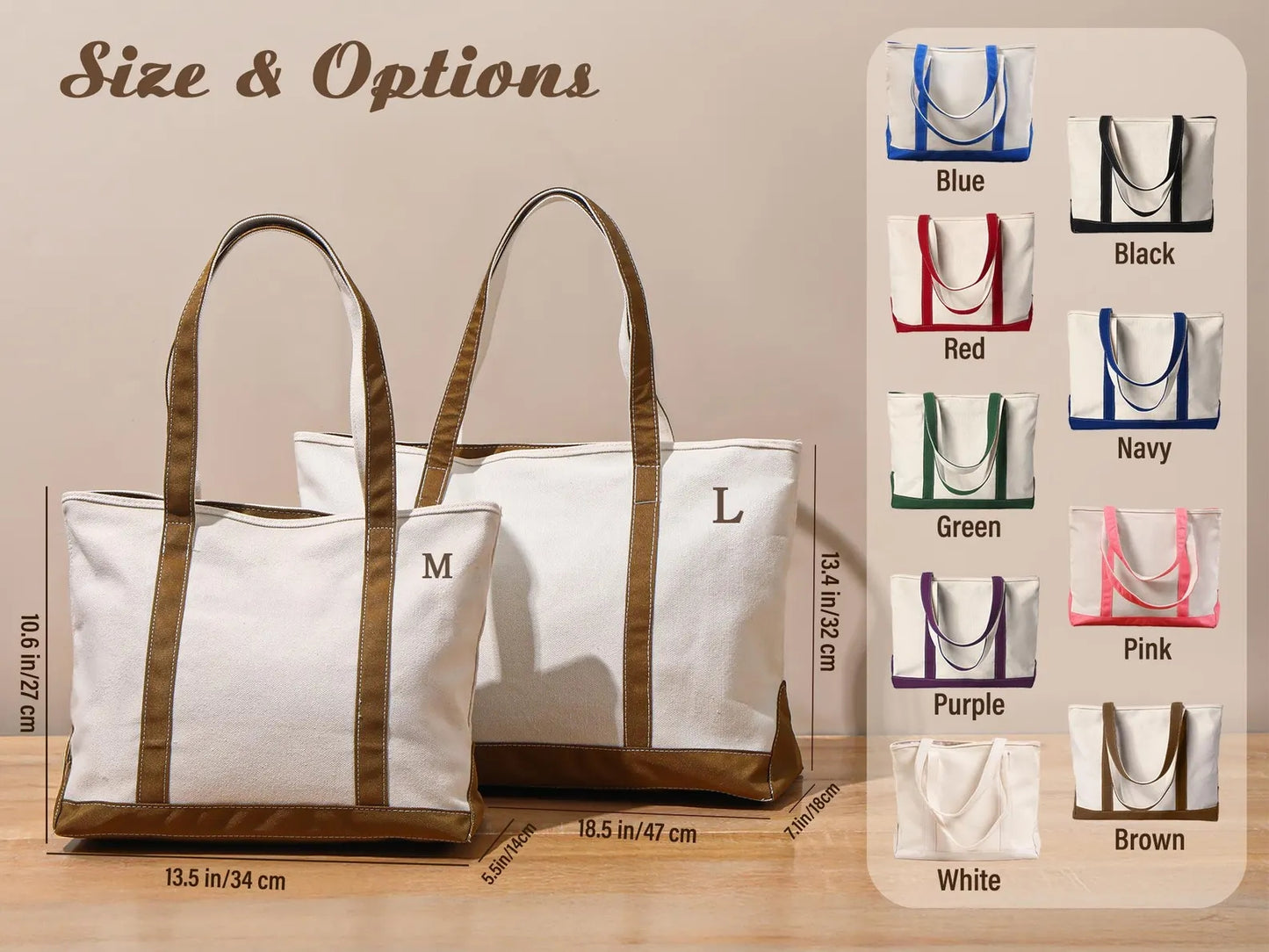 Camping Personalized Embroidered Canvas Tote Bag TP07