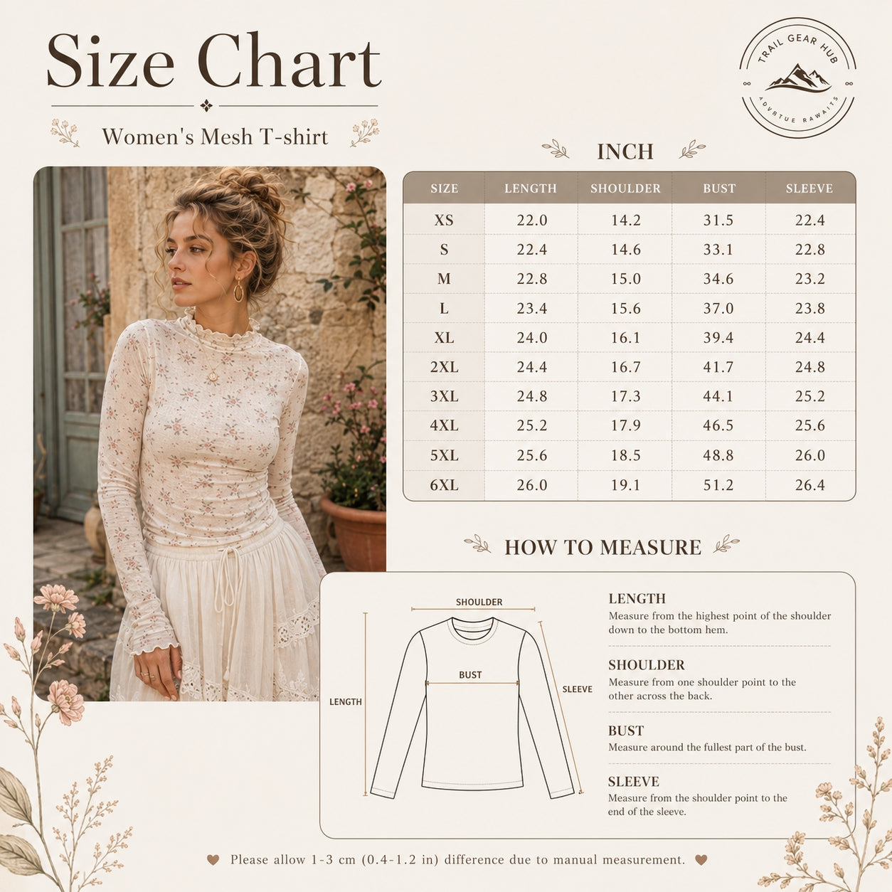 Boho Sunburst Floral Women's Mesh T-shirt TN01