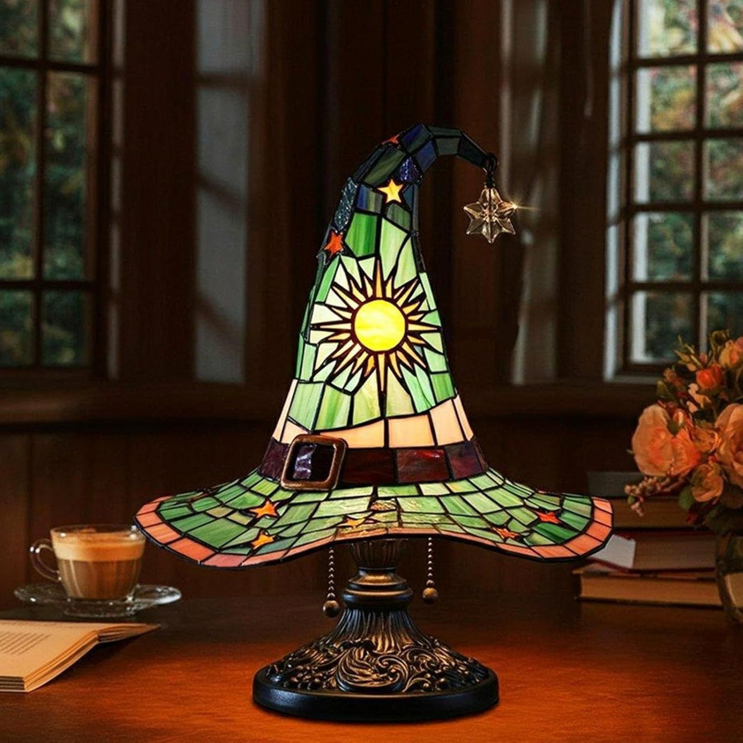 Cross Border Halloween Witch Hat Lamp EM01