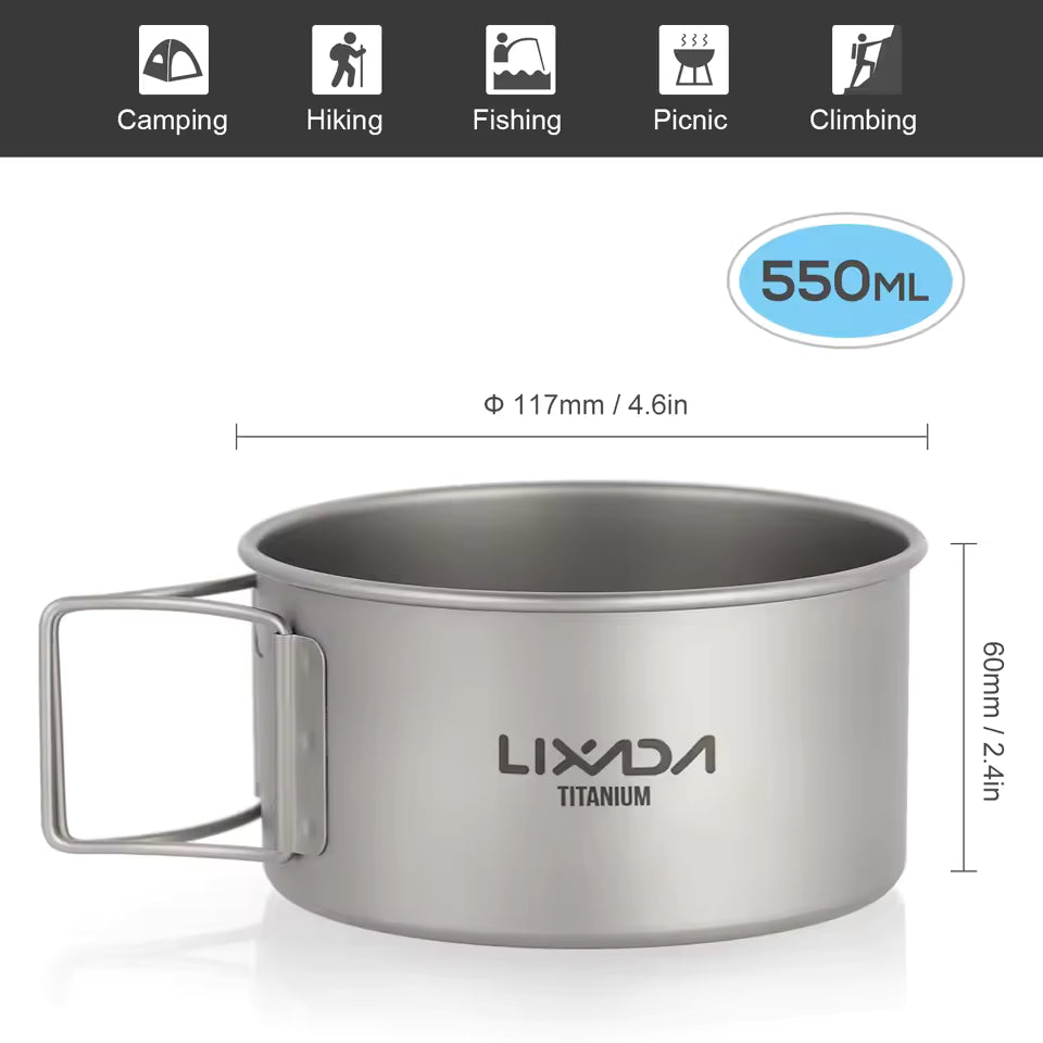 Lixada Titanium Bowl