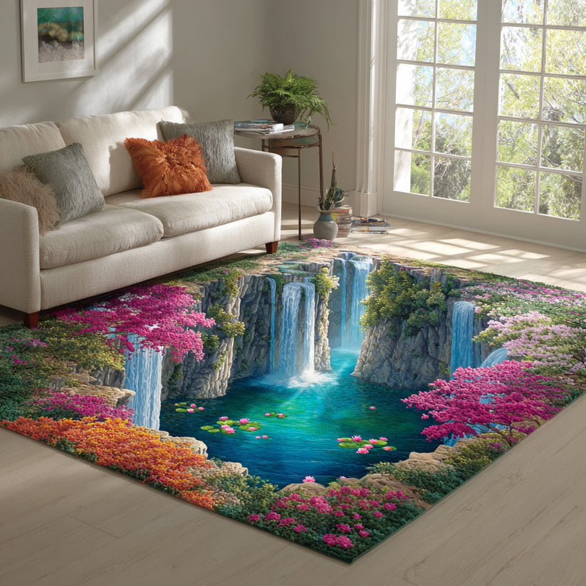 3D Nature Waterfall Area Rug QV10 – Trail Gear Hub