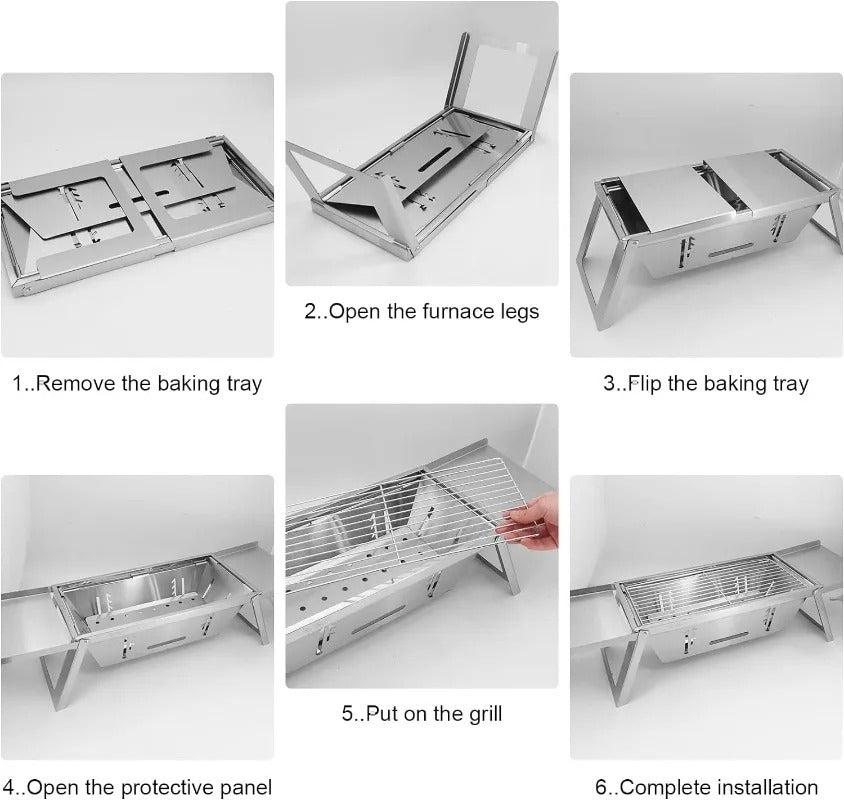 Portable Charcoal Grill Folding