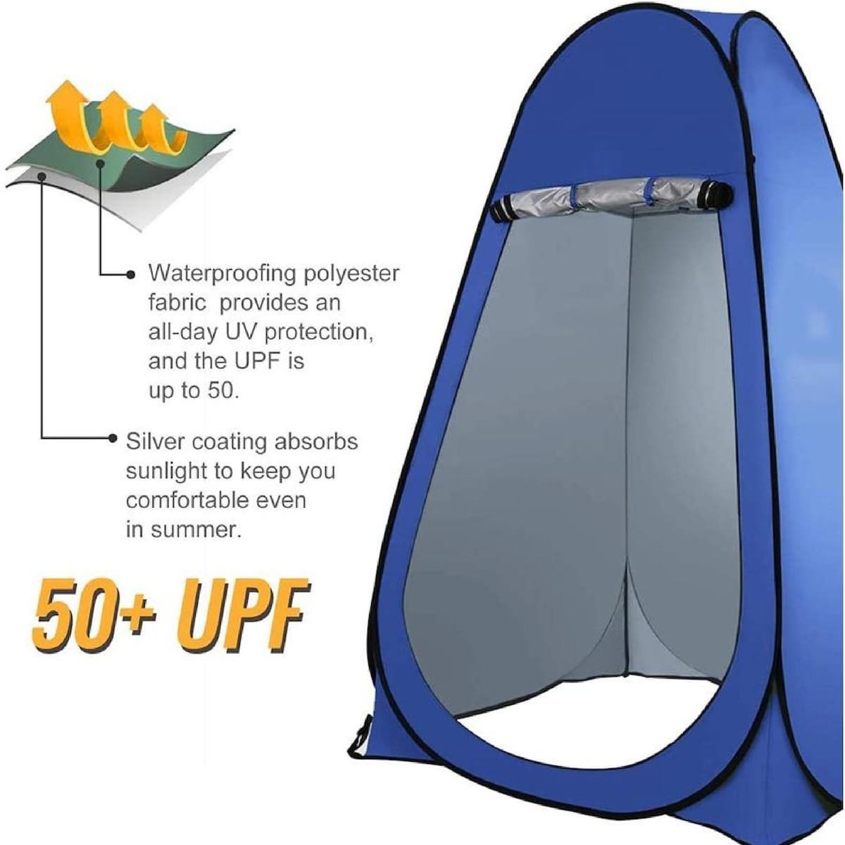 Outdoor Pop Up Shower Tent, Portable Camping Toilet Tent