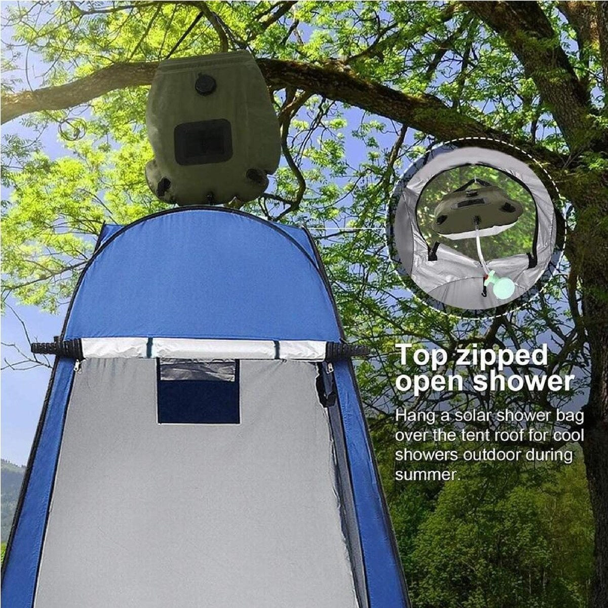 Outdoor Pop Up Shower Tent, Portable Camping Toilet Tent