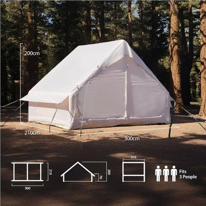 OUTDOOR360 Inflatable Tent Camping Hiking Pop Up Beach Tent Air Tents 3 x 2.1 x 2M