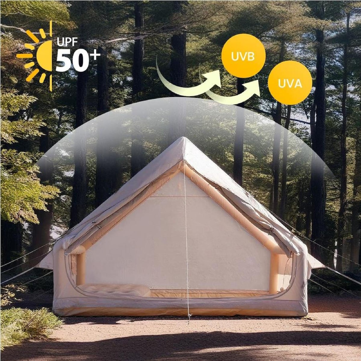 OUTDOOR360 Inflatable Tent Camping Hiking Pop Up Beach Tent Air Tents 3 x 2.1 x 2M