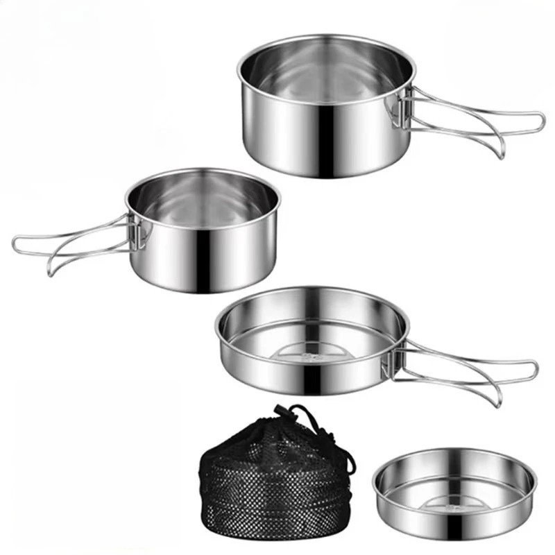Camping Cookware Set Stainless Steel