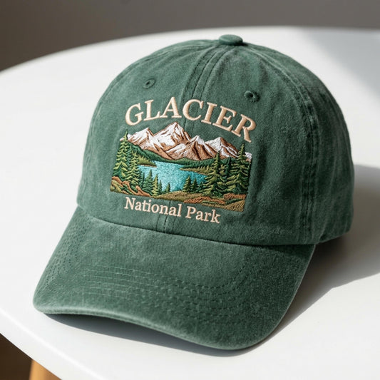 Glacier National Park Embroidered Baseball Hat