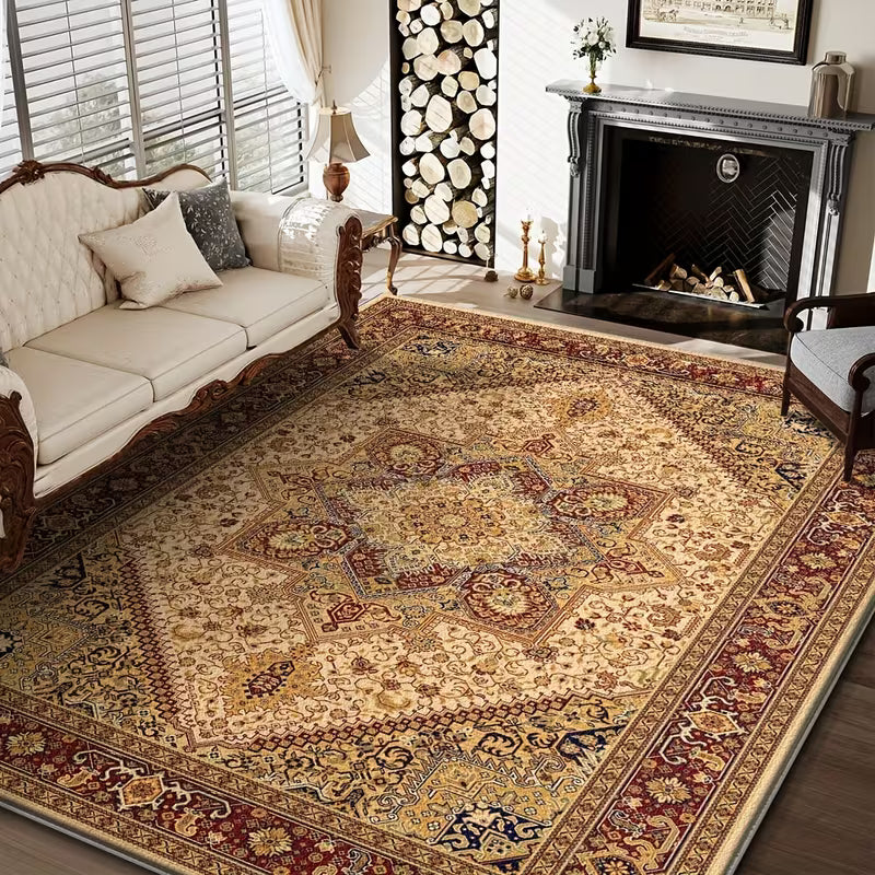 Vintage Boho Persian Area Rug LD5