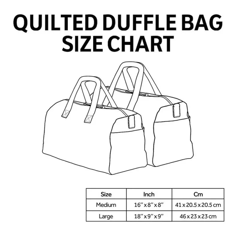 Mountain Camper Van Personalized Quilted Duffle Bag TG08