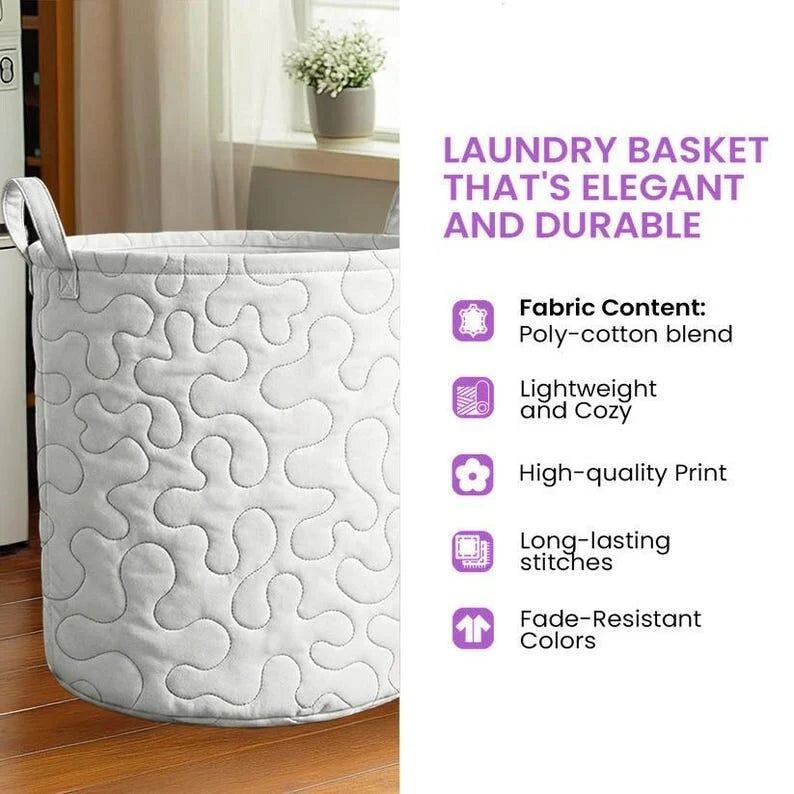 Hippie Van Quilted Laundry Basket QV07