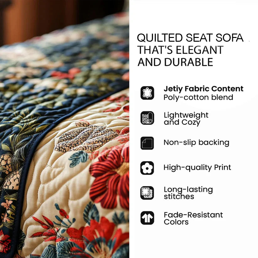 Bright Mornings Quilted Seat Sofa  QV02
