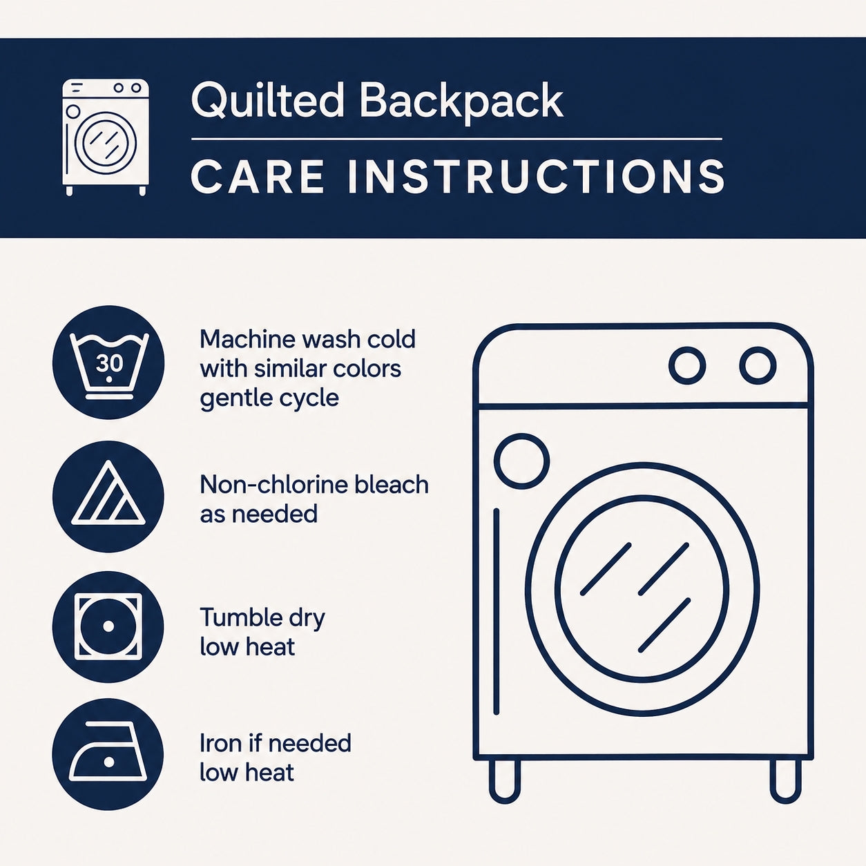 Camping Vibe Quilted Backpack TP01