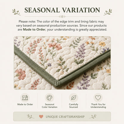 Herbal Garden Patchwork Quilted Pillow Cover QV79QLTPLC