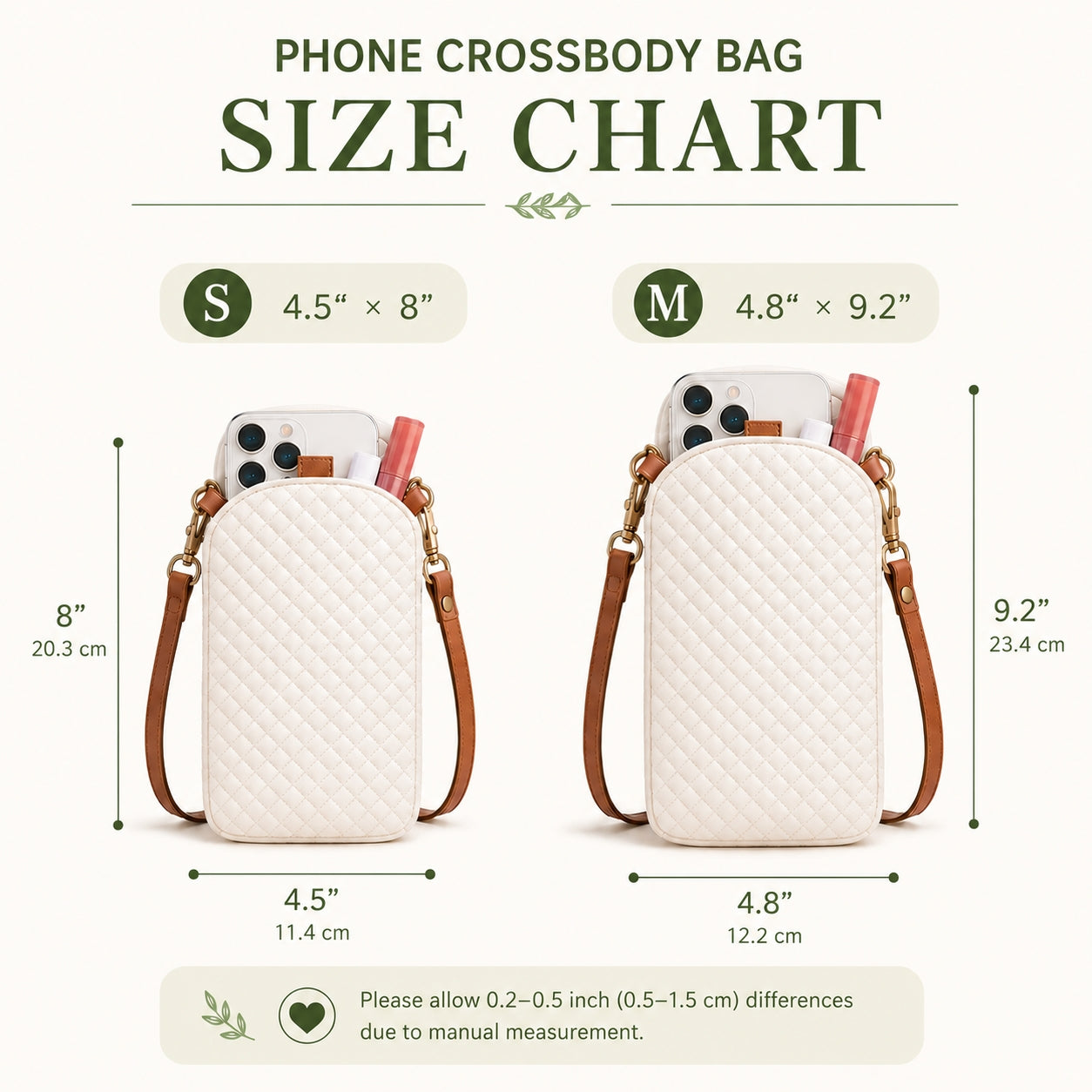 Hippie Camper Van Quilted Slim Phone Crossbody Bag TN07