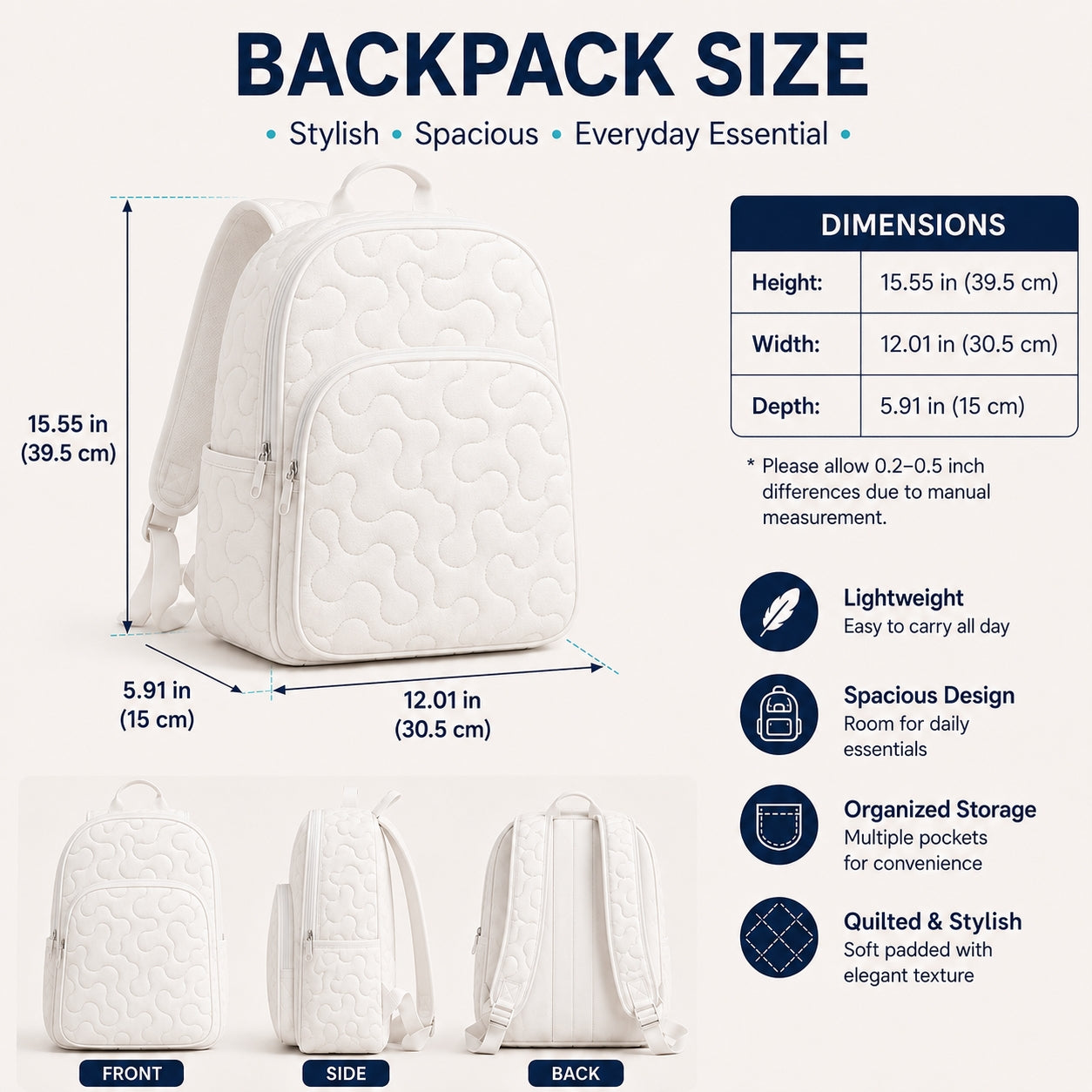 Country Chickens & Barn Quilted Backpack TP13