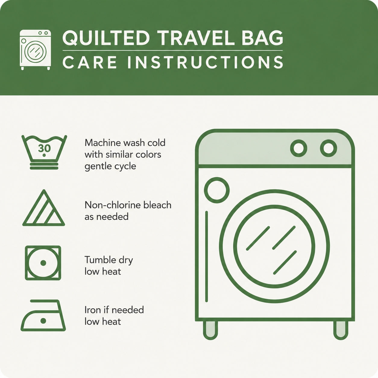 Stay Groovy Quilted Travel Bag with Trolley Sleeve LD01