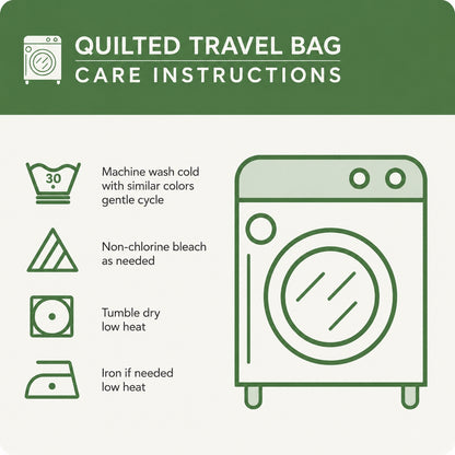 Cute Sheep Quilted Travel Bag with Trolley Sleeve LD12