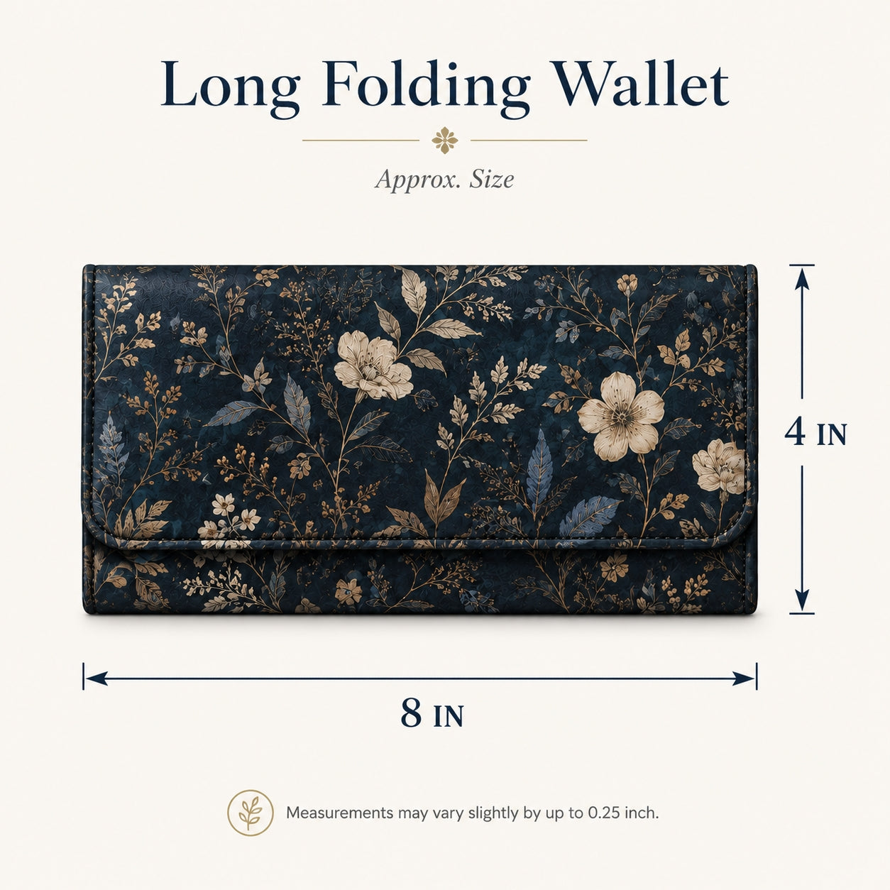 Beach Starfish & Seashell Pattern Long Folding Wallet TG05