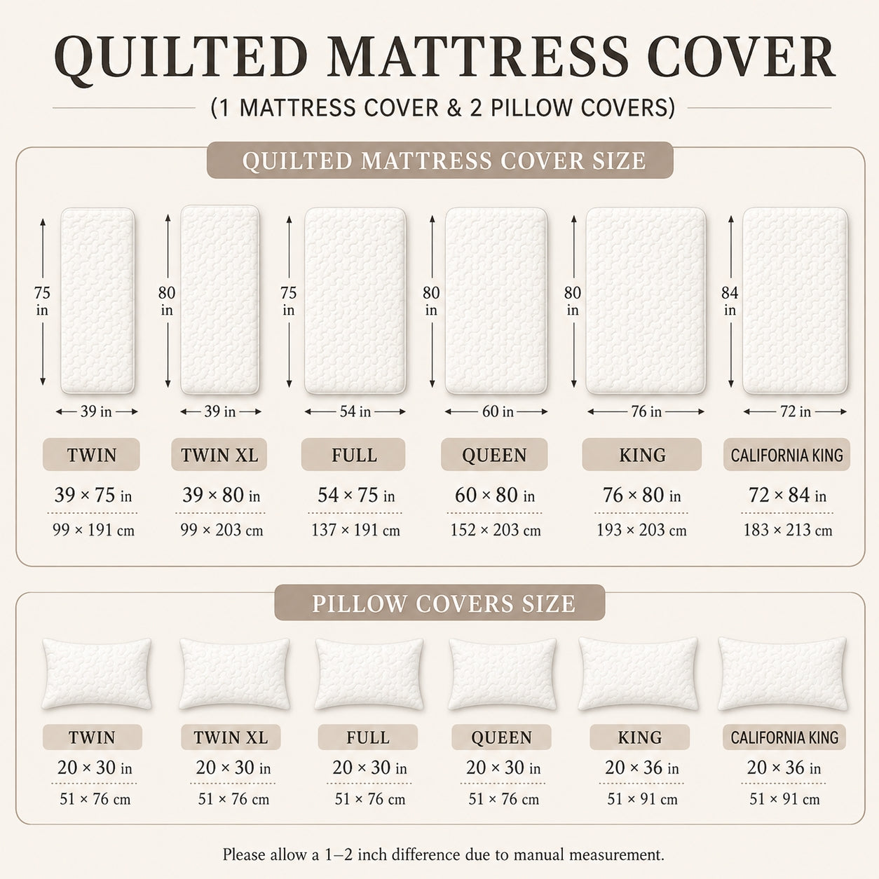 Autumn Calico Cat Quilted Mattress Cover Set TP06