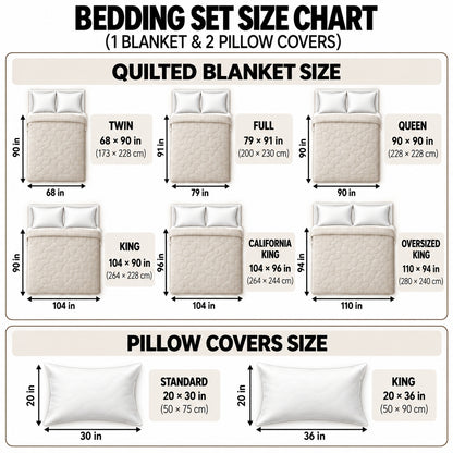Cozy Christmas Patchwork Quilted Bedding Set TG250