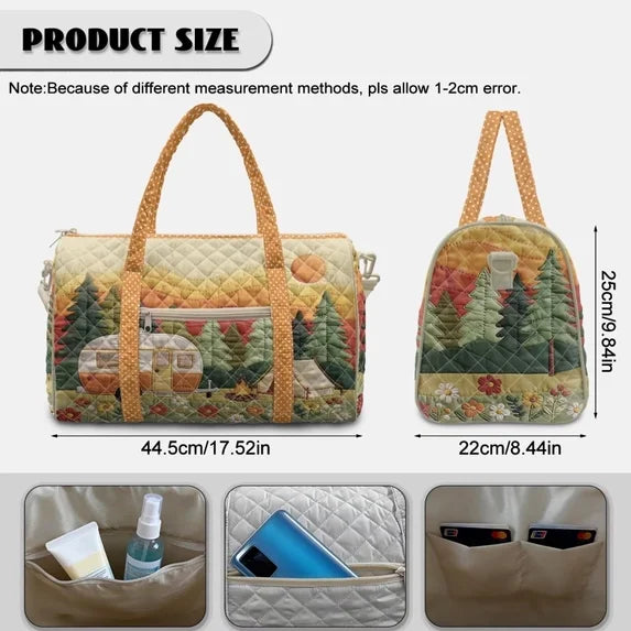 Mountain Scenic Personalized Quilted Travel Bag TG07