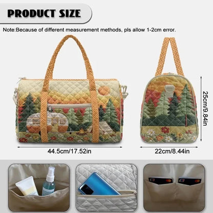 Boho Floral Camper Van Quilted Travel Bag TG24
