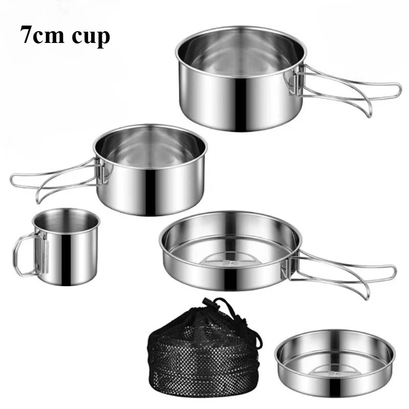 Camping Cookware Set Stainless Steel