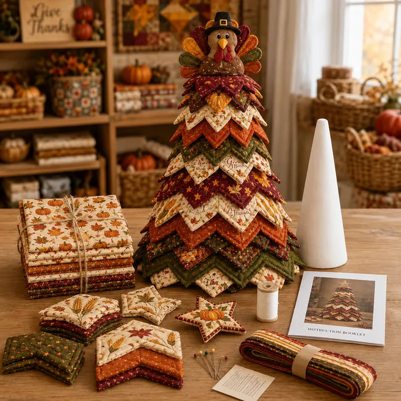 Fall & Thanksgiving DIY Quilted Tree Kit LD10