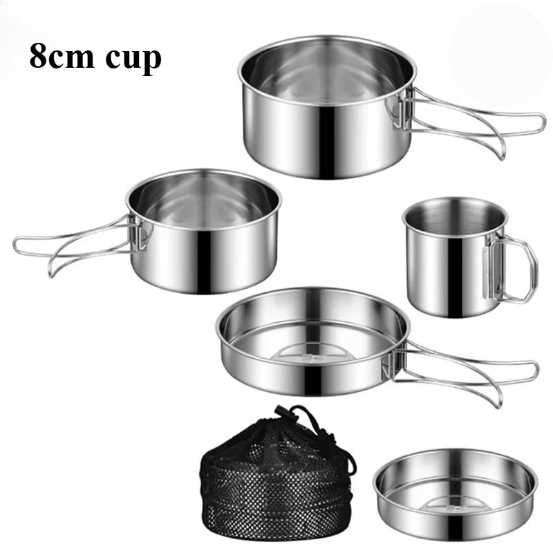 Camping Cookware Set Stainless Steel