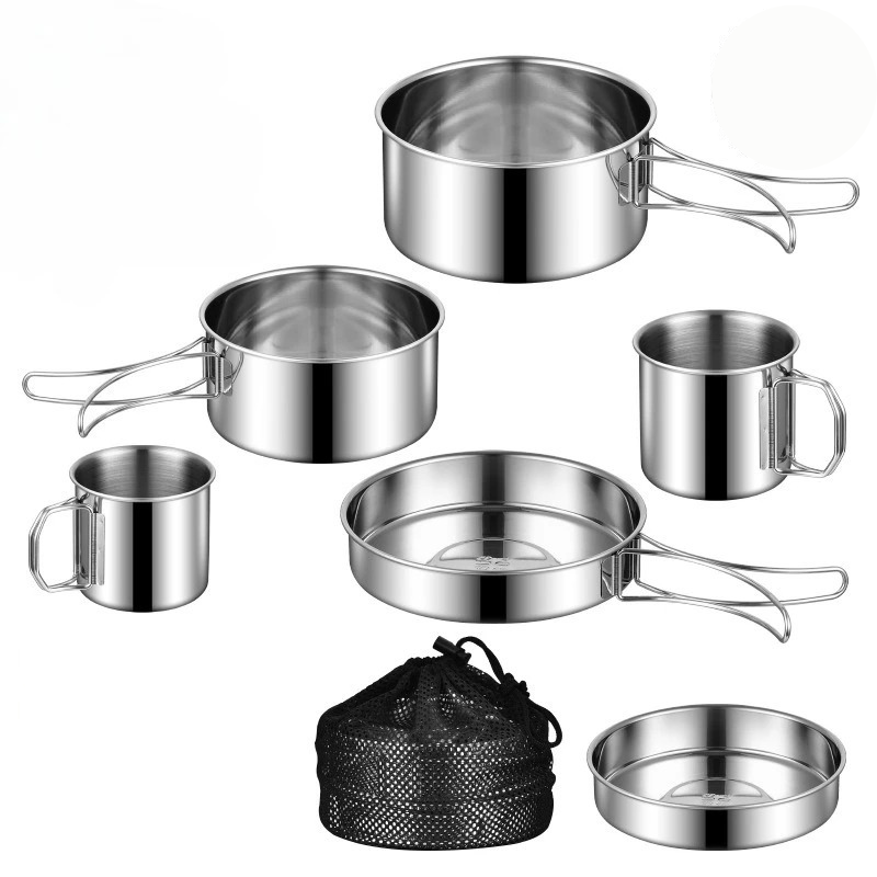 Camping Cookware Set Stainless Steel