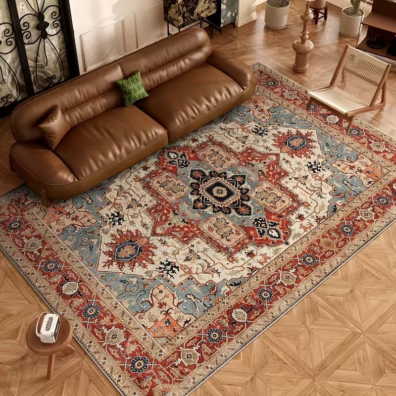 Antique Floral & Geometric Persian Area Rug LD1