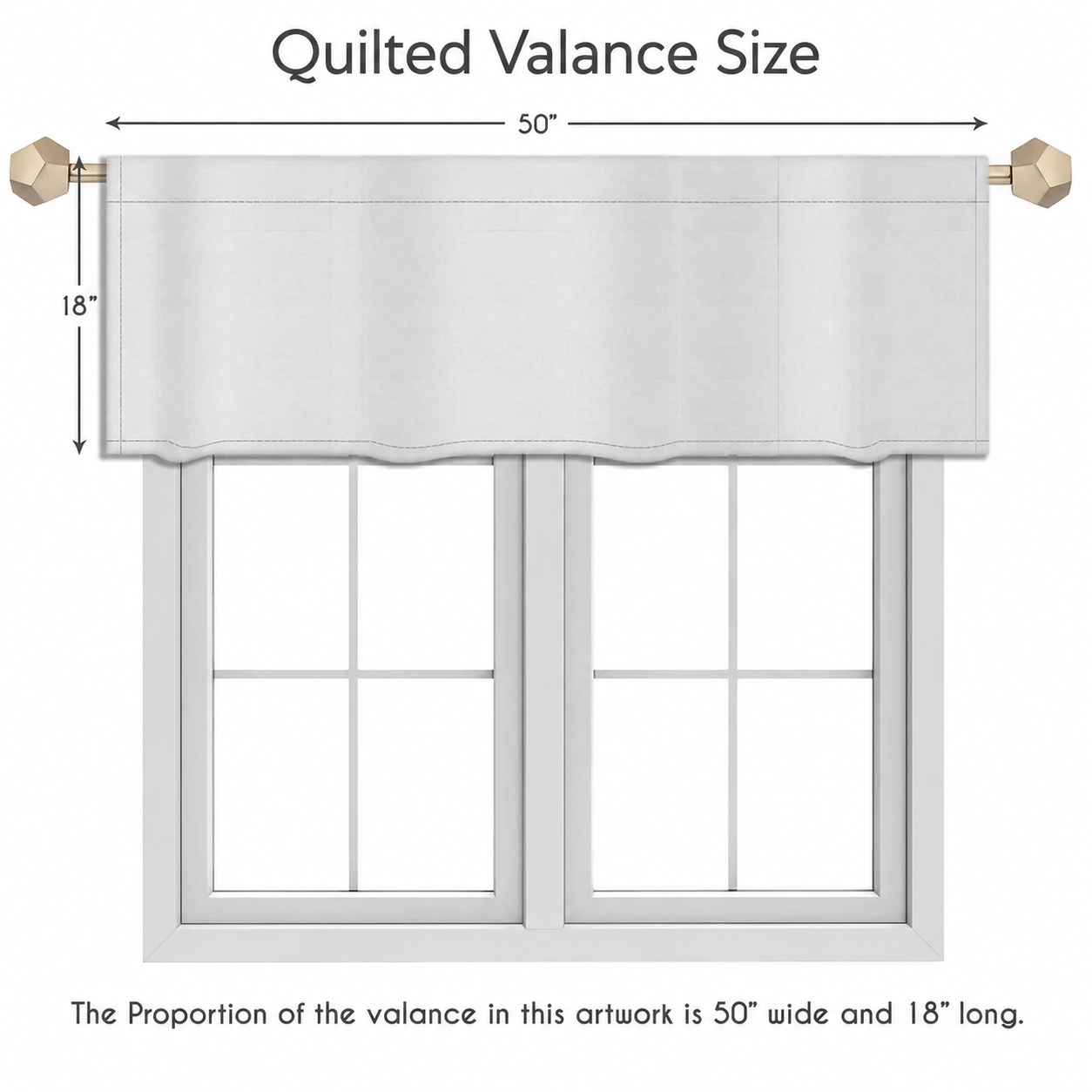 Barn Meadow Quilted Valance LD01