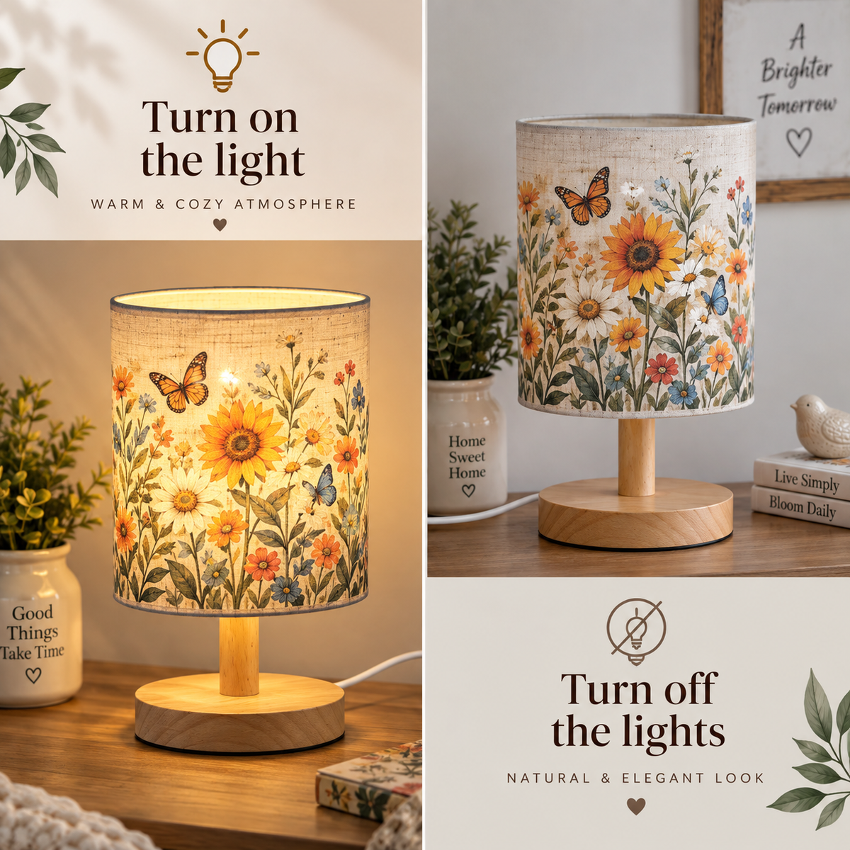 Cozy Forest Camper Fabric Lamp TN05