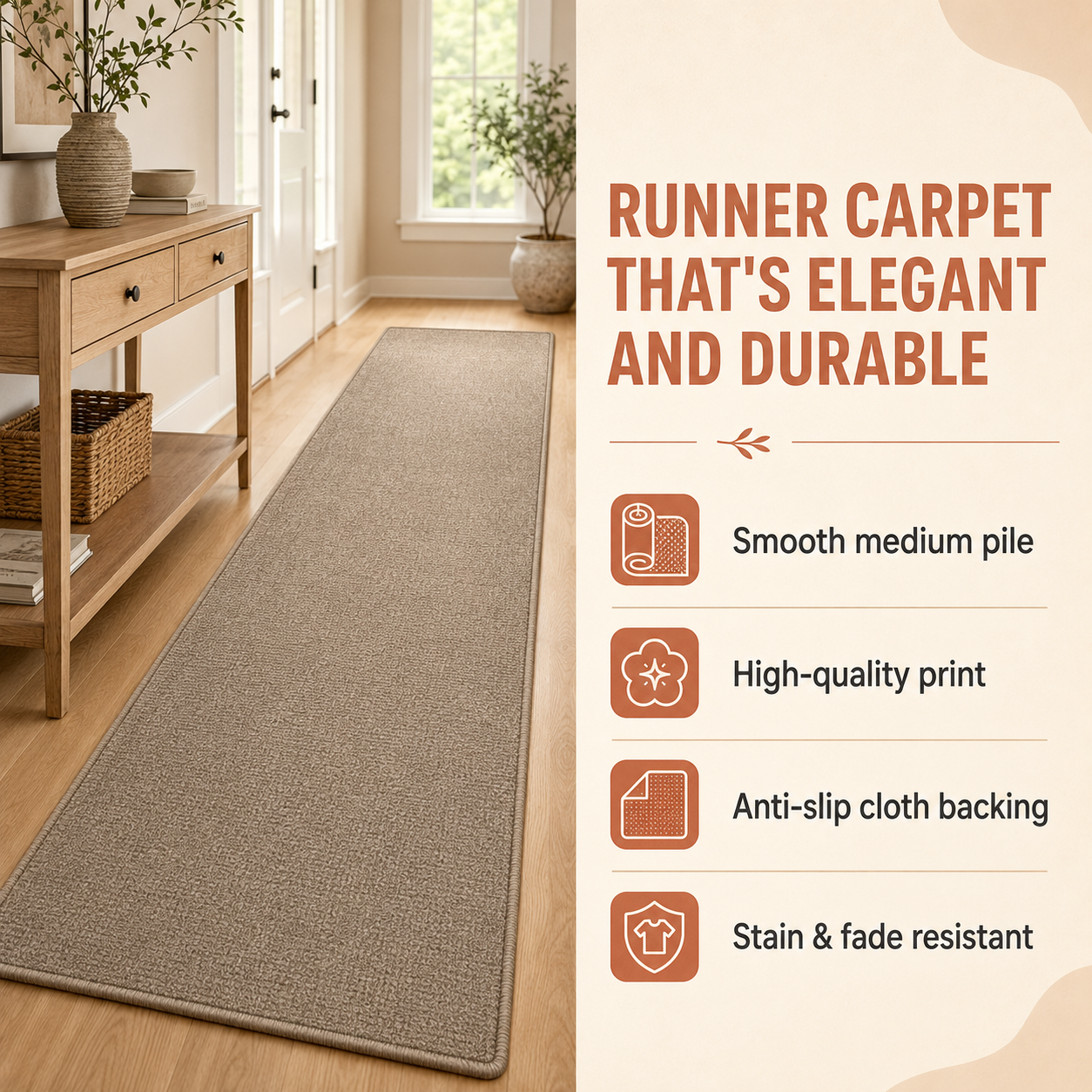 Spooky Halloween Purple Runner Carpet TN05