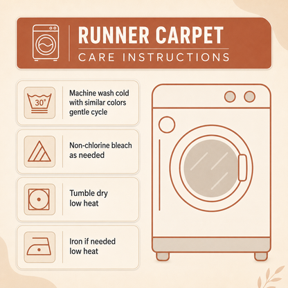 Rainbow Peace Garden Runner Carpet LD05