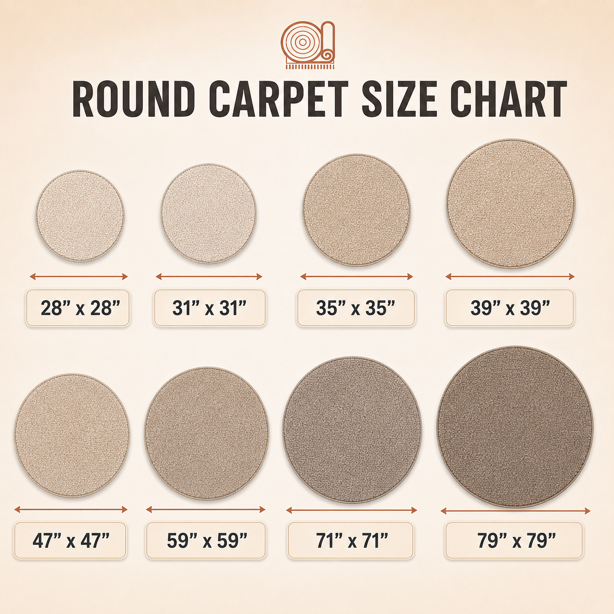 Retro Halloween Postage Stamp Round Carpet TP01