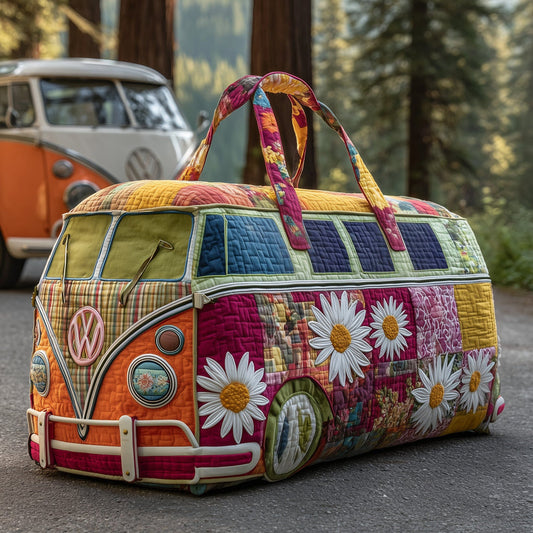 Blossom Path Quilted Duffle Bag QV30