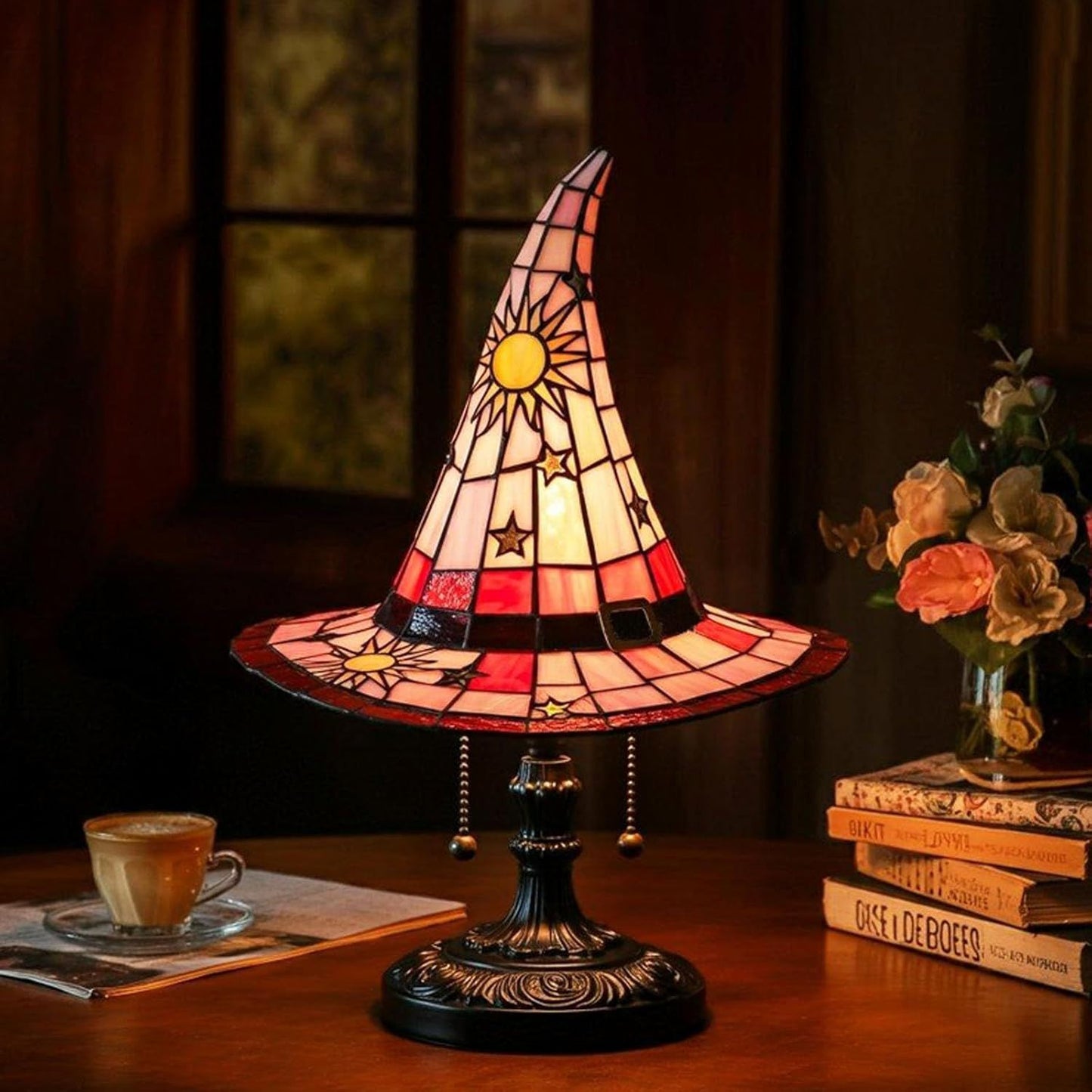 Cross Border Halloween Witch Hat Lamp EM01