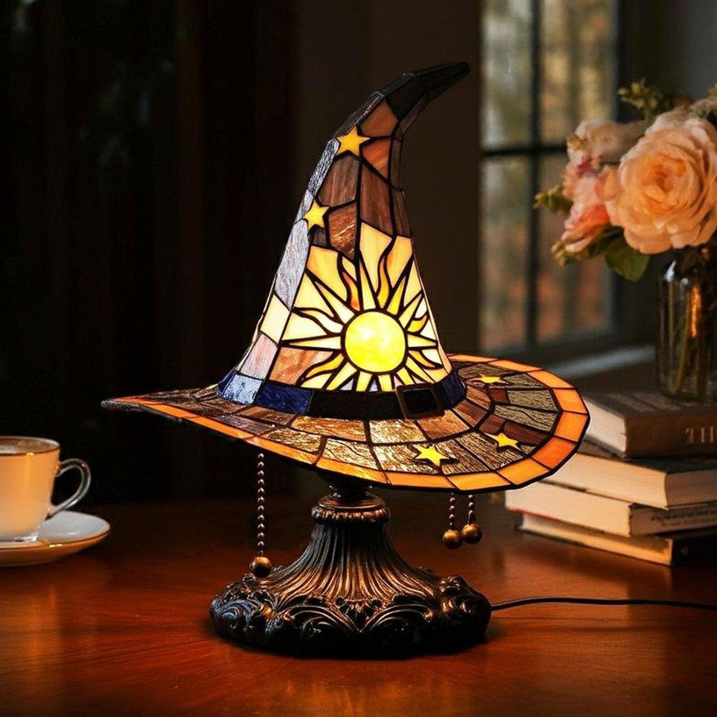 Cross Border Halloween Witch Hat Lamp EM01