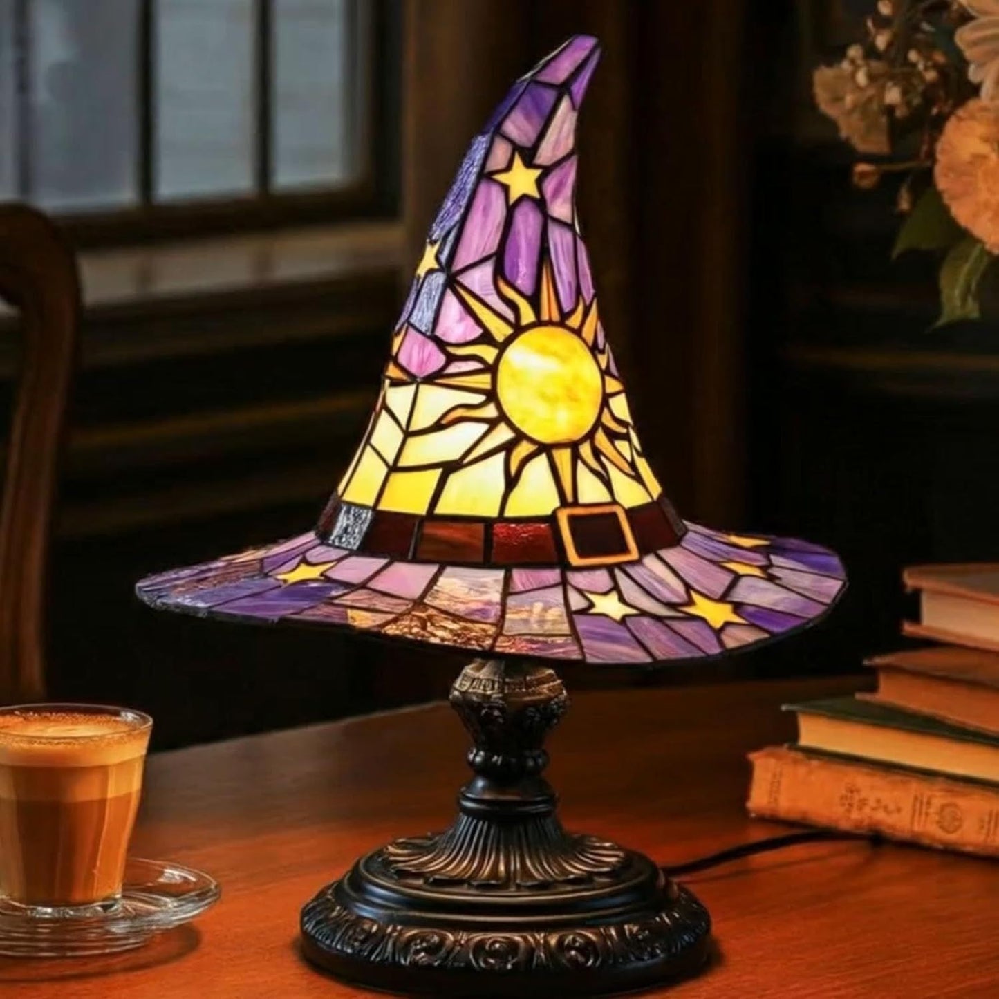 Cross Border Halloween Witch Hat Lamp EM01