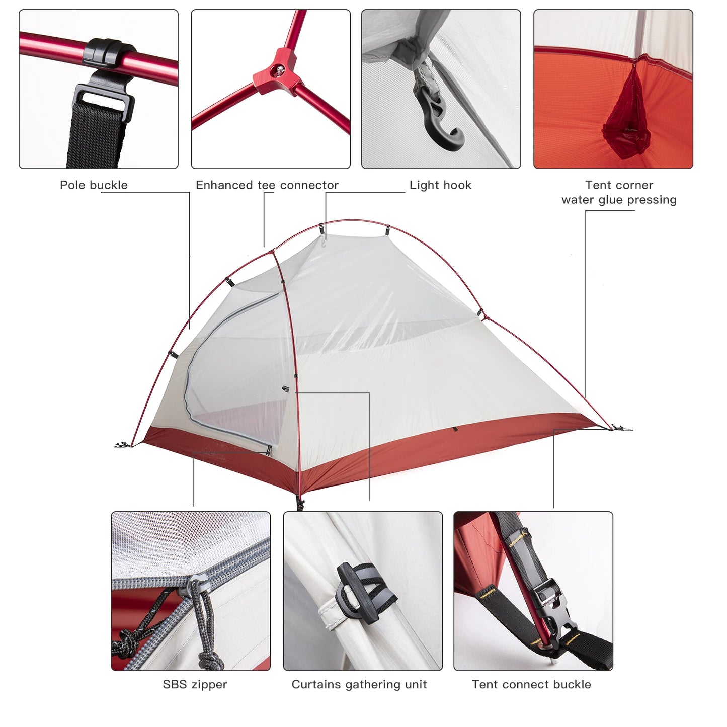 BISINNA Ultralight Camping Tent Backpack