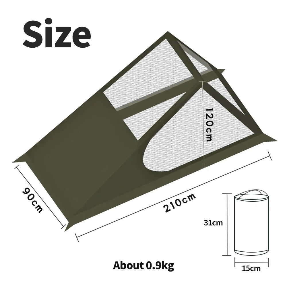 Airy Mesh Tent – Ultralight 1-Person Shelter