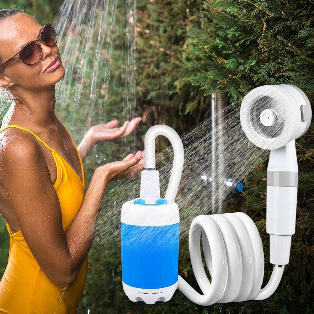 TrailFlow™ Rechargeable Portable Camping Shower Pump