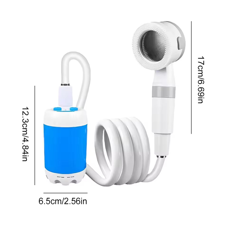 TrailFlow™ Rechargeable Portable Camping Shower Pump