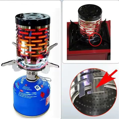 HeatHive™ Stainless Steel Tent Heating Cover — Portable Camping Warmer & Stove Hood