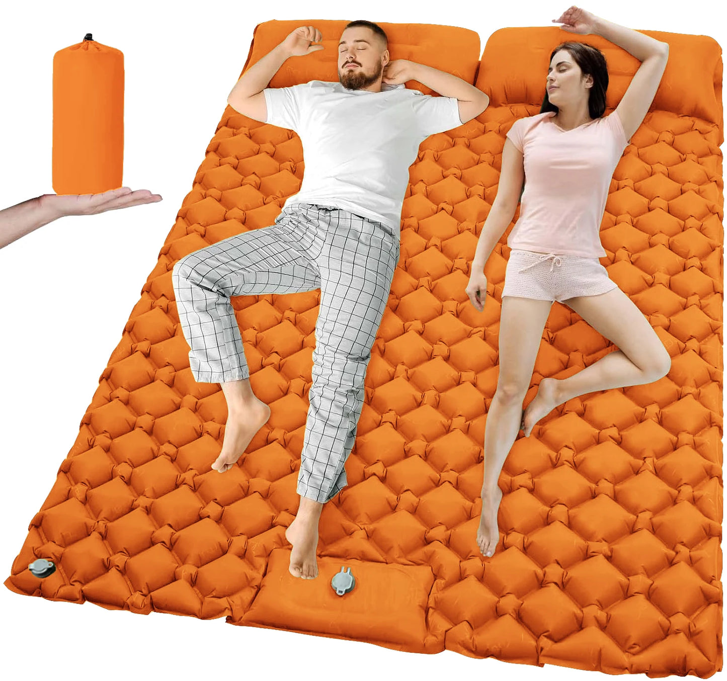 Outdoor Camping Double Inflatable Mattress