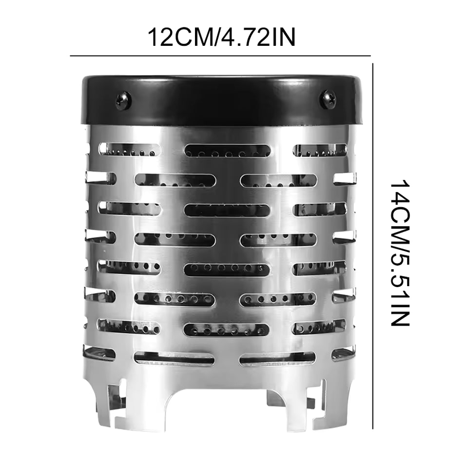 HeatHive™ Stainless Steel Tent Heating Cover — Portable Camping Warmer & Stove Hood