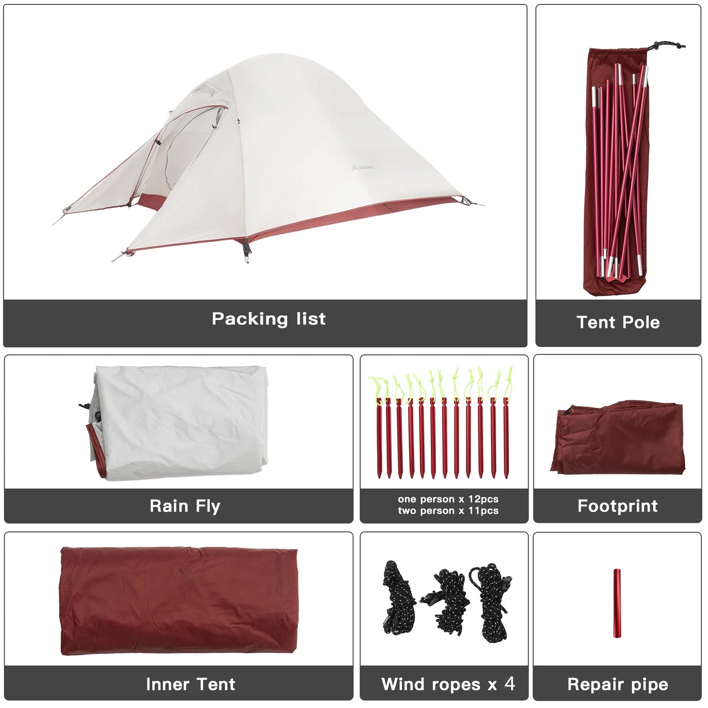 BISINNA Ultralight Camping Tent Backpack